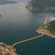 A high perspective of the temporary structure. (Image: Wolfgang Voll © 2016 Christo)